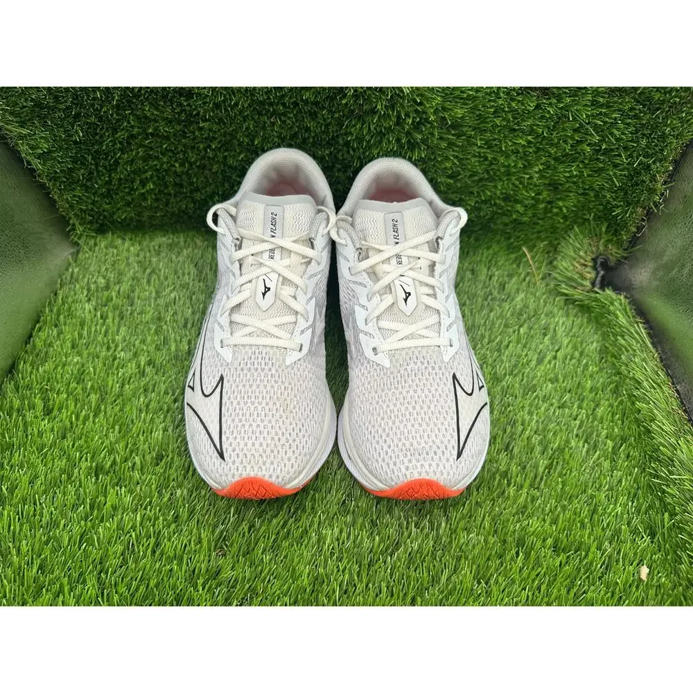 Mizuno Wave Rebellion Flash 2 J1GC243501 Athletic Sneaker Men's 7 Gray Mesh Gym